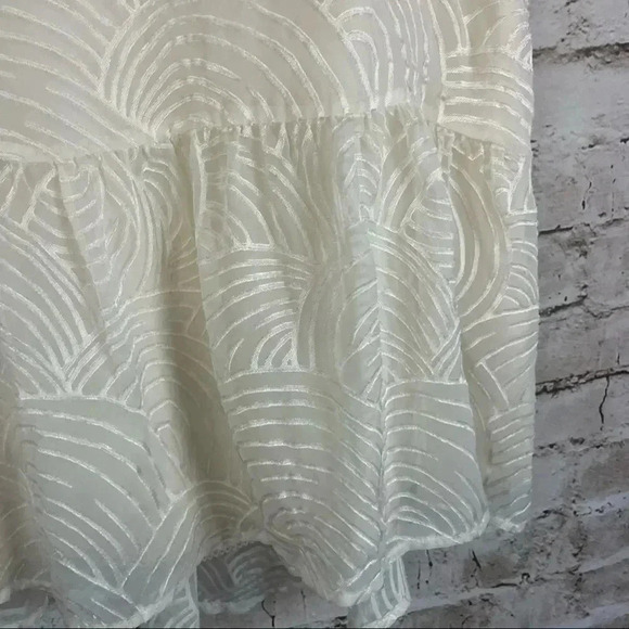 Anthropologie HD in Paris Burnout LALEH Tank Top Ivory Cami Spaghetti Strap XS - Picture 5 of 10